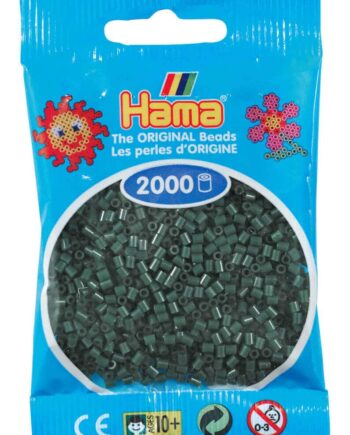 Hama Mini Perler    000 Stk Mørkegrøn Mini  501-28