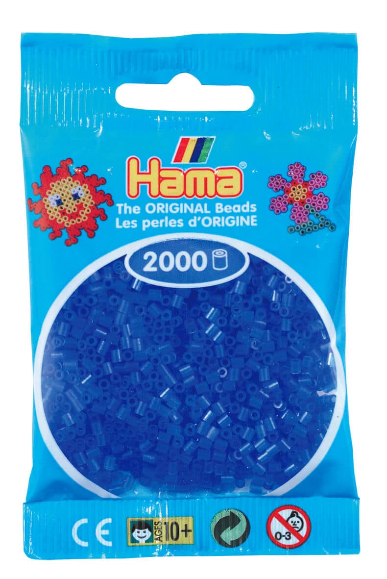 Hama Mini Perler 000 Stk Neon Blå Mini 501-36