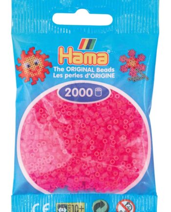 Hama Mini Perler    000 Stk Neon Fuschia Mini  501-32