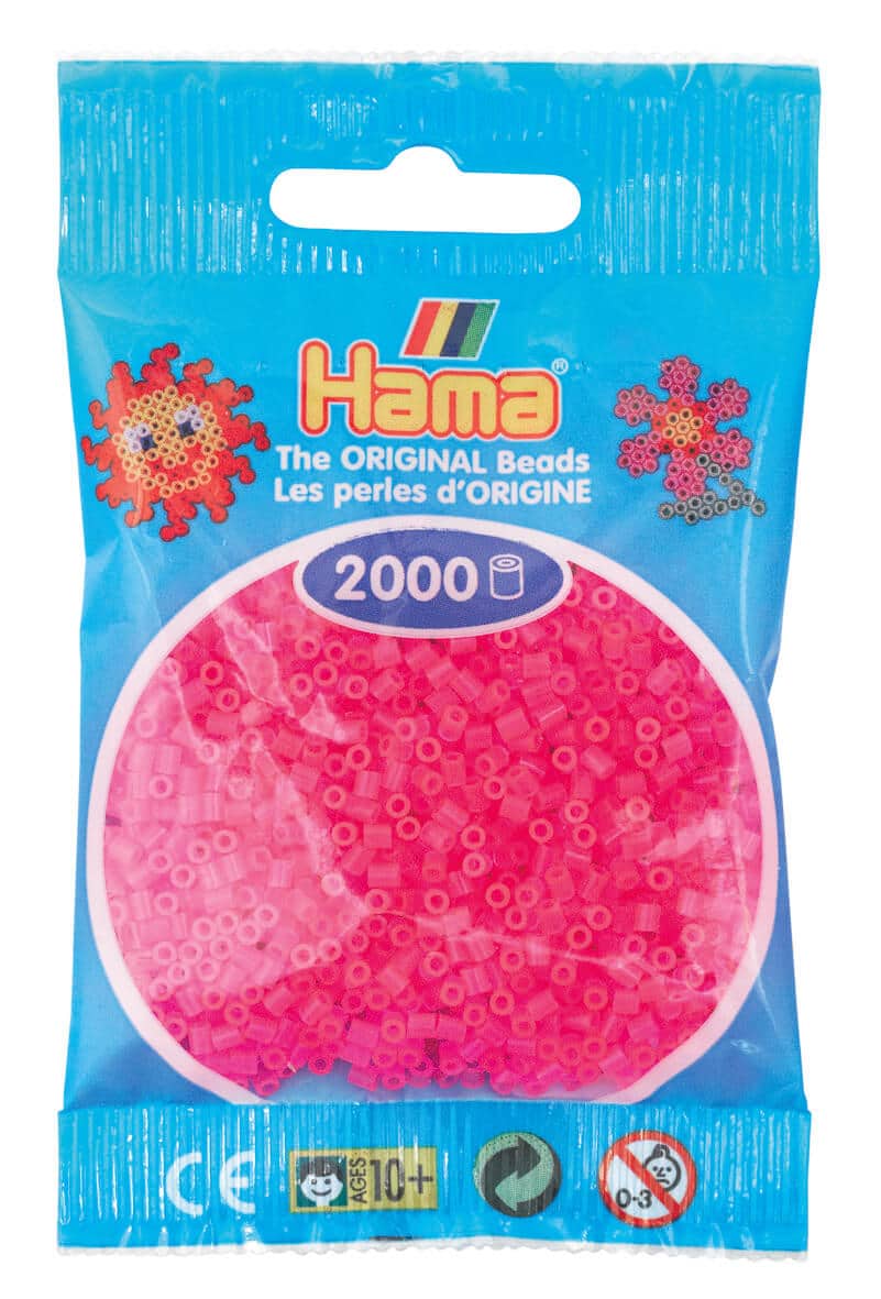Hama Mini Perler 000 Stk Neon Fuschia Mini 501-32