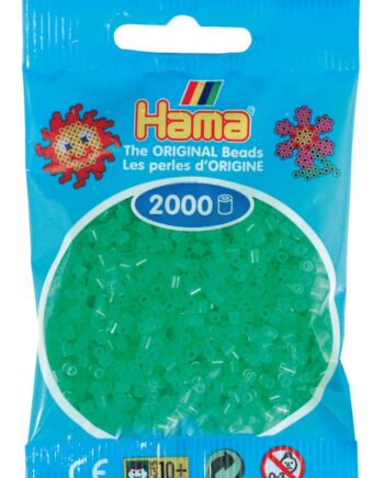 Hama Mini Perler    000 Stk Neon Grøn Mini  501-37