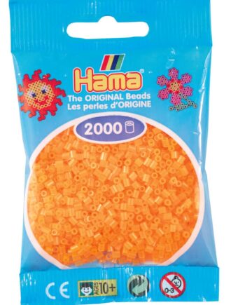 Hama Mini Perler    000 Stk Neon Orange Mini  501-38