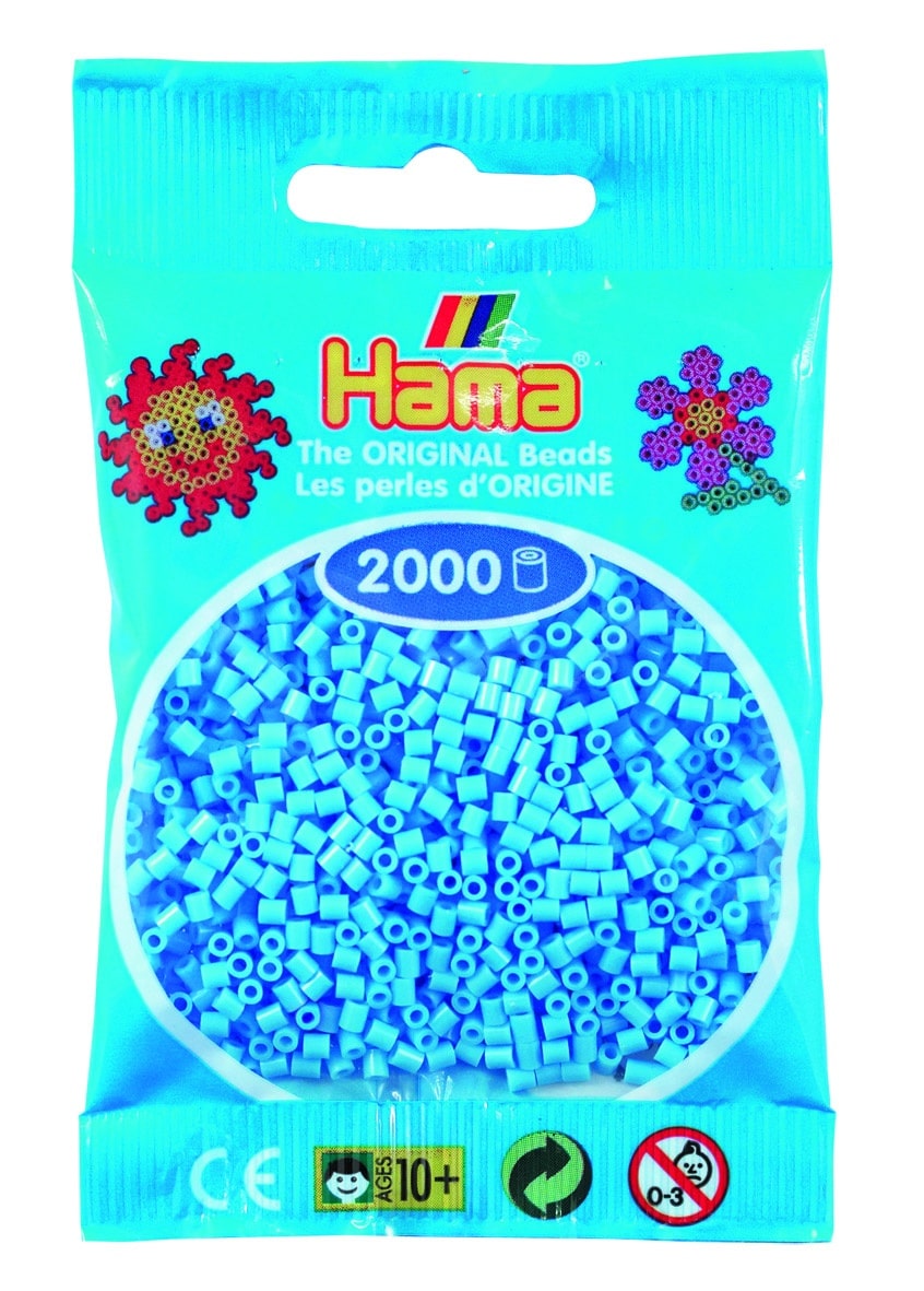 Hama Mini Perler 000 Stk Pastel Blå Mini 501-46