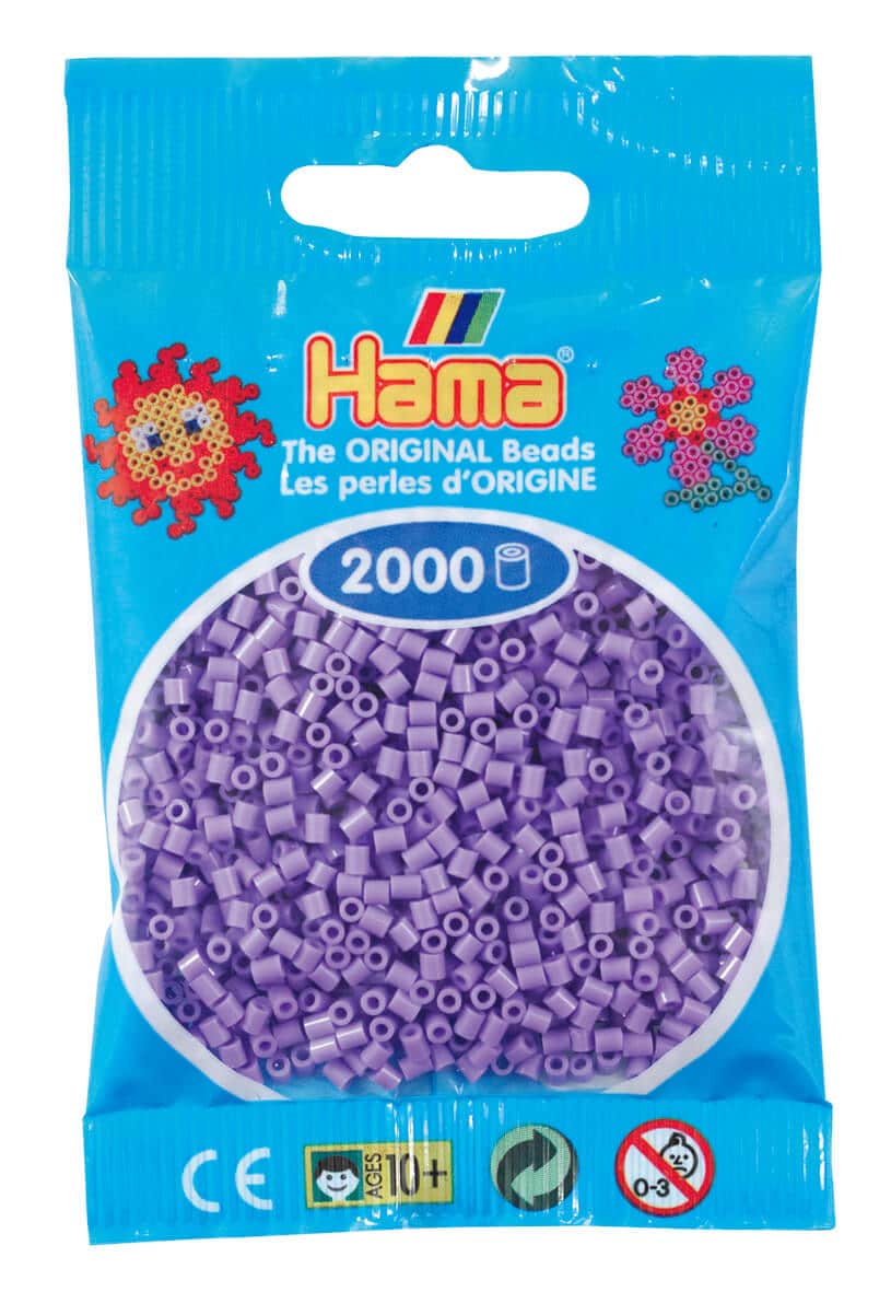 Hama Mini Perler 000 Stk Pastel Lilla Mini 501-45