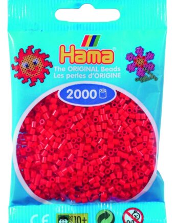 Hama Mini Perler    000 Stk Rød Mini  501-05