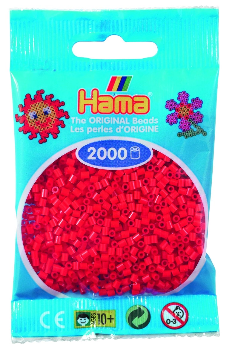 Hama Mini Perler 000 Stk Rød Mini 501-05