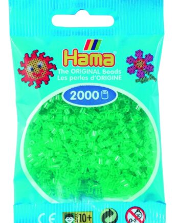 Hama Mini Perler    000 Stk Transp  Grøn Mini  501-16