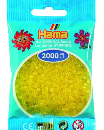 Hama Mini Perler    000 Stk Transp  Gul Mini  501-14