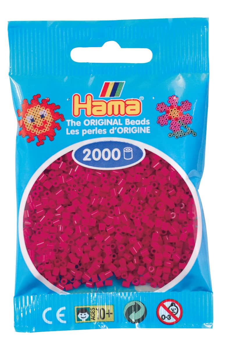 Hama Mini Perler 000 Stk Vinrød Mini 501-29