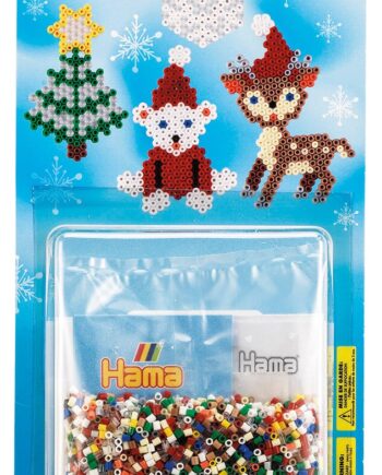 Hama Mini Perlesæt Juleæske   000 Mini Perler   Sekskantet Perleplade