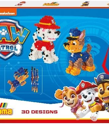 Hama Perler Paw Patrol Gaveæske 4000 Stk 3d Paw Patrol Figurer  Midi
