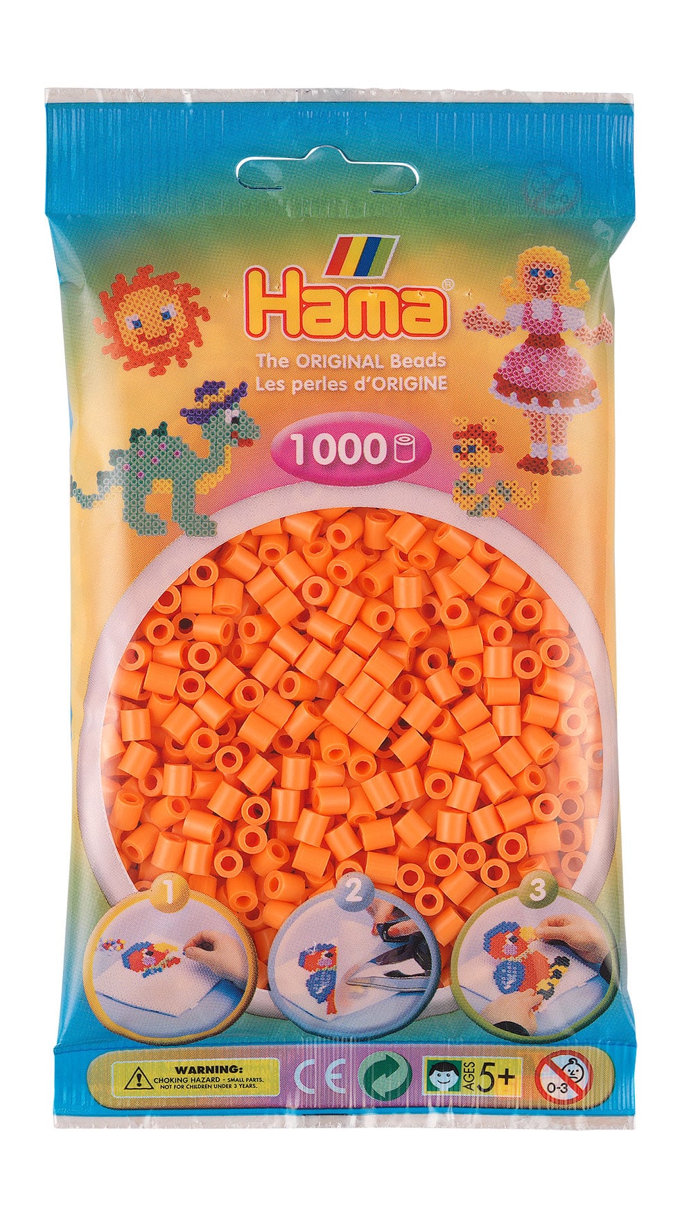 Hama Perler 1000 Stk Abrikos Midi 207-79