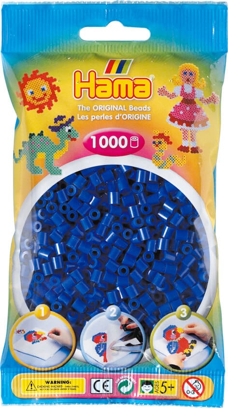 Hama Perler 3000 Stk Blå Midi 201-08