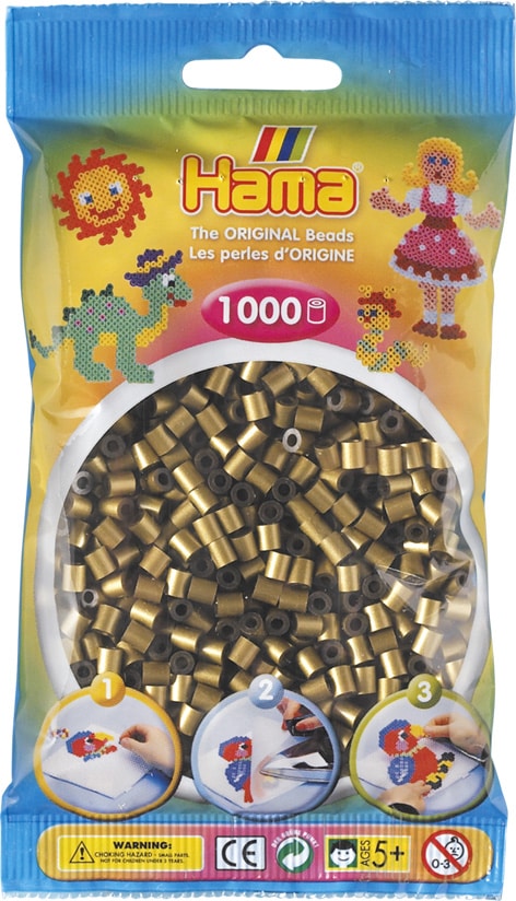 Hama Perler 1000 Stk Bronze Midi 207-63