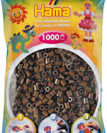 Hama Perler 1000 Stk Brun Midi  207-12
