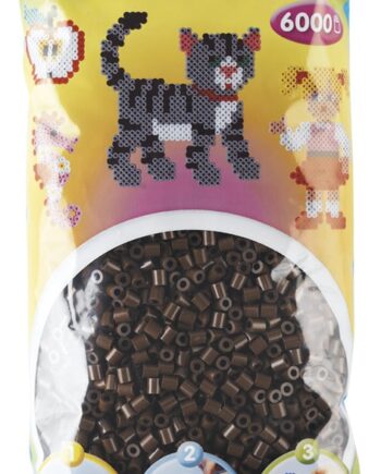 Hama Perler  6000 Stk Brun Midi  205-12