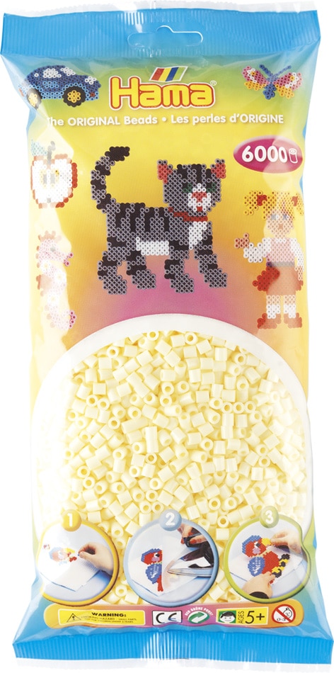 Hama Perler 6000 Stk Creme Midi 205-02
