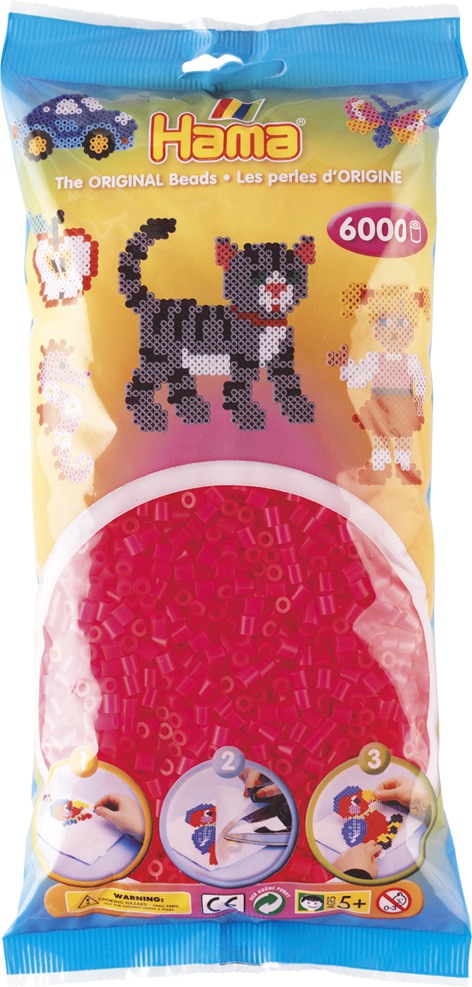 Hama Perler 6000 Stk Fuschia Midi 205-32