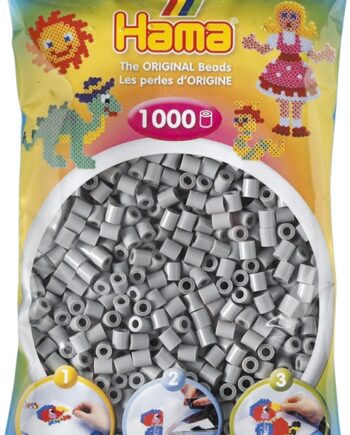 Hama Perler 1000 Stk Grå Midi  207-17