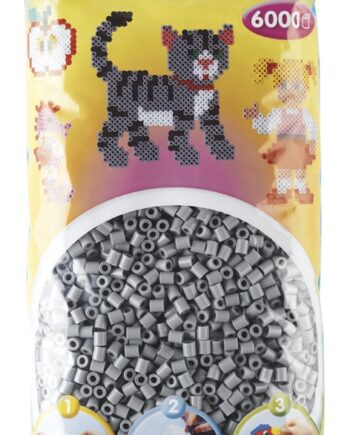 Hama Perler  6000 Stk Grå Midi  205-17