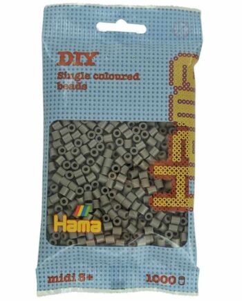 Hama Perler 1000stk Gråbrun Midi  207-117