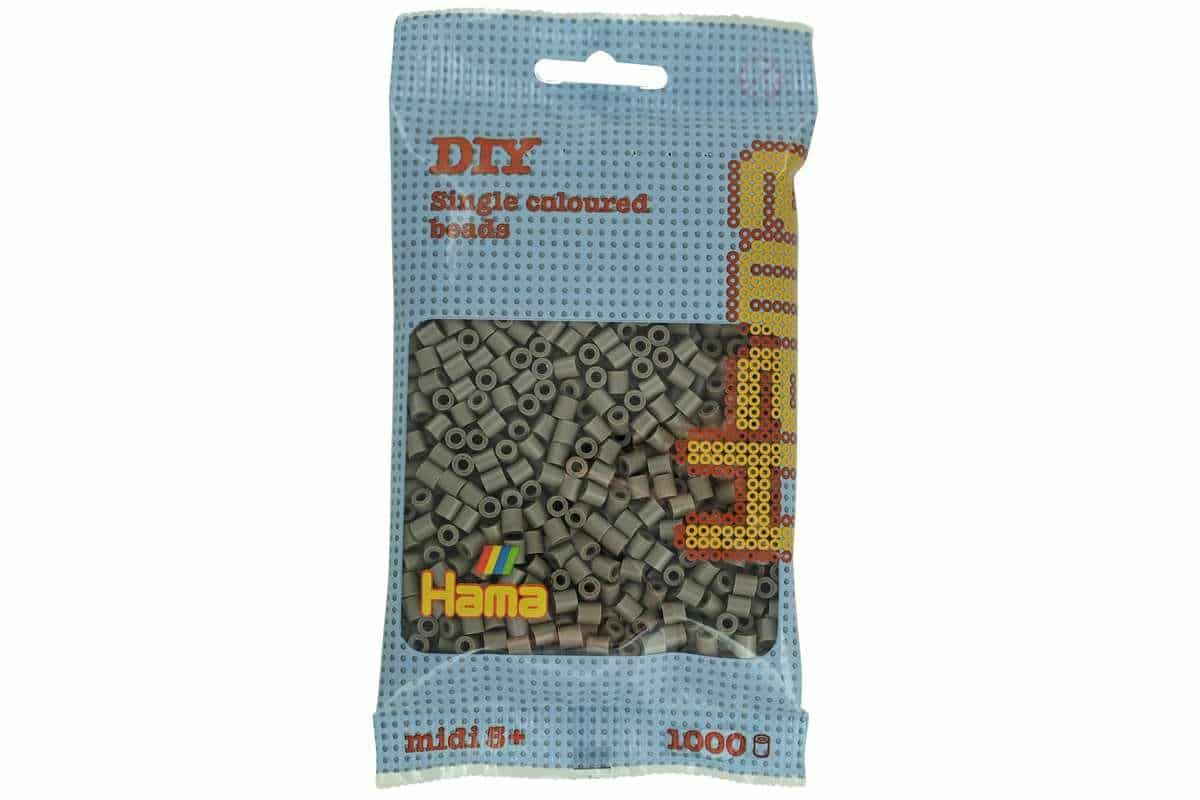 Hama Perler 1000stk Gråbrun Midi 207-117