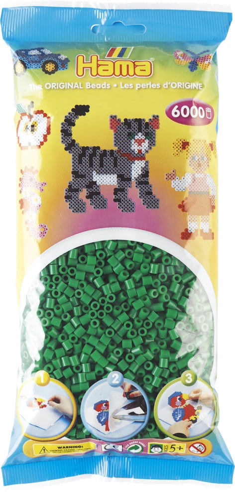 Hama Perler 6000 Stk Grøn Midi 205-