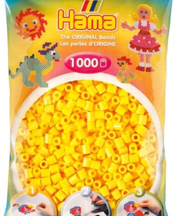 Hama Perler 1000 Stk Gul Midi  207-03