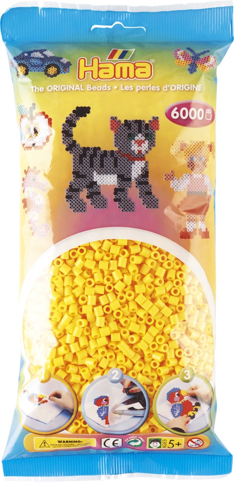 Hama Perler 6000 Stk Gul Midi 205-03