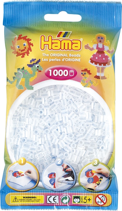 Hama Perler 1000 Stk Klar Midi 207-19