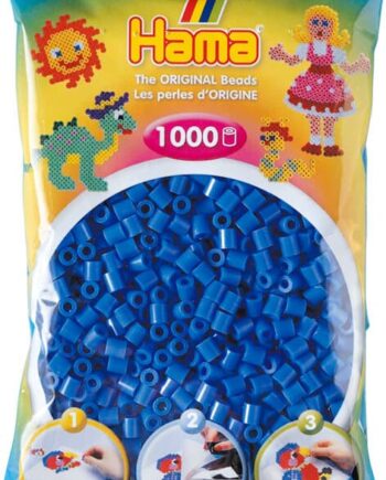 Hama Perler 1000 Stk Lys Blå Midi  207-09