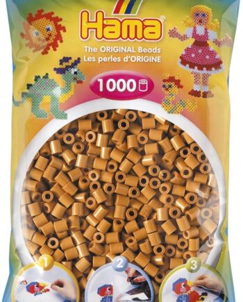 Hama Perler 1000 Stk Lys Brun Midi  207-21