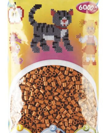 Hama Perler  6000 Stk Lys Brun Midi  205-21