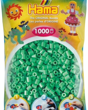 Hama Perler 1000 Stk Lys Grøn Midi  207-11