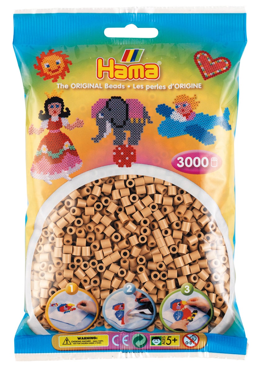 Hama Perler 3000 Stk Lys Nougat Midi 201-75