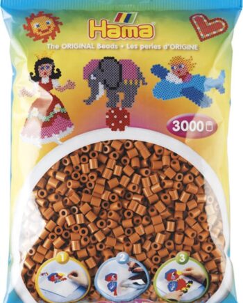 Hama Perler  3000 Stk Lysebrun Midi  201-21