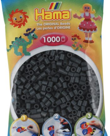 Hama Perler 1000 Stk Mørk Grå Midi  207-71