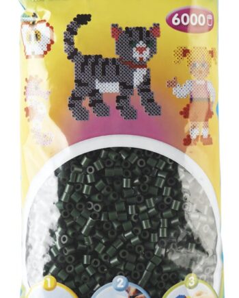Hama Perler  6000 Stk Mørkegrøn Midi  205-28