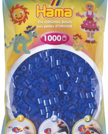 Hama Perler 1000 Stk Neon Blå Midi  207-36