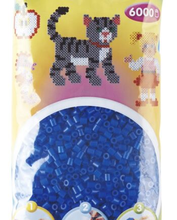 Hama Perler  6000 Stk Neon Blå Midi  205-36