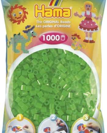 Hama Perler 1000 Stk Neon Grøn Midi  207-37
