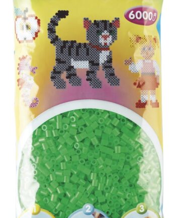 Hama Perler  6000 Stk Neon Grøn Midi  205-37