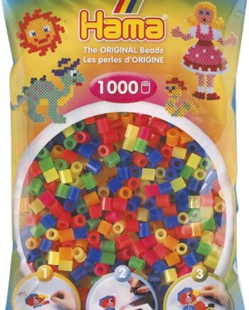 Hama Perler 1000 Stk Neon Mix Midi  207-51