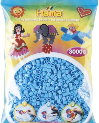 Hama Perler  3000 Stk Pastel Blå Midi  201-46