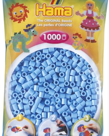 Hama Perler 1000 Stk Pastel Blå Midi  207-46