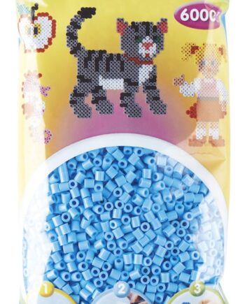 Hama Perler  6000 Stk Pastel Blå Midi  205-46