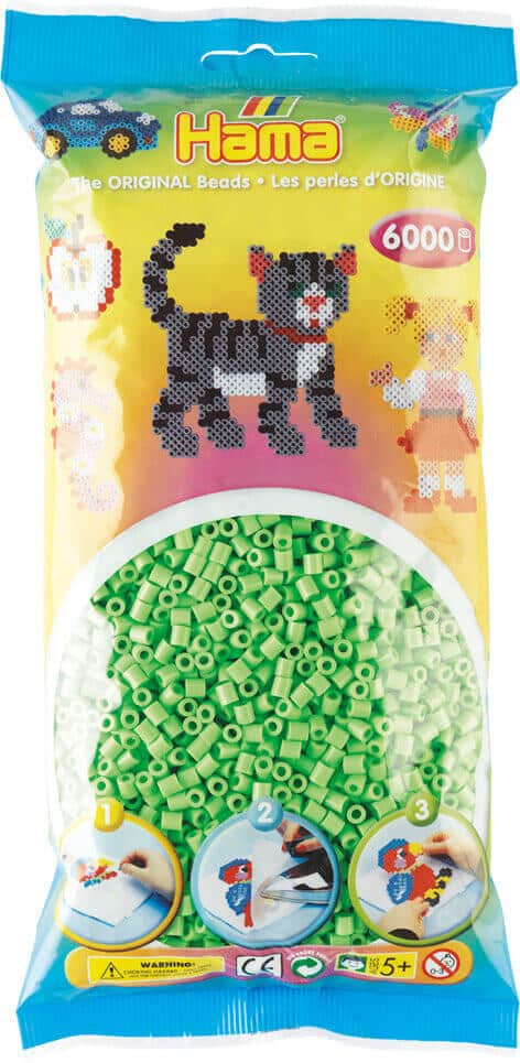 Hama Perler 6000 Stk Pastel Grøn Midi 205-47