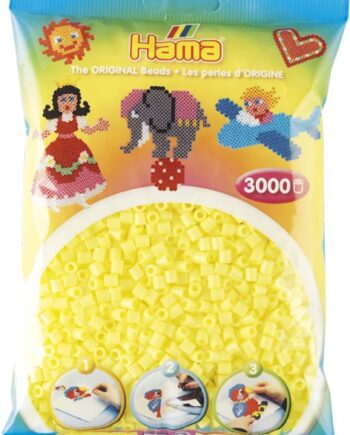 Hama Perler  3000 Stk Pastel Gul Midi  201-43