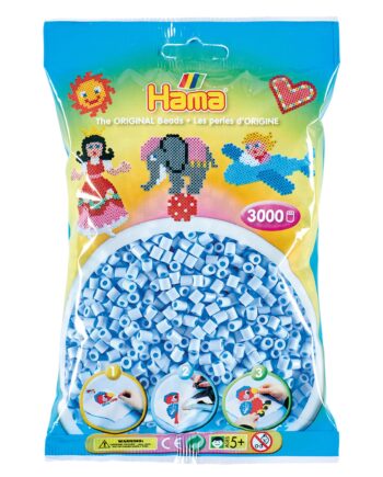 Hama Perler  3000 Stk Pastel Isblå Midi  201-97