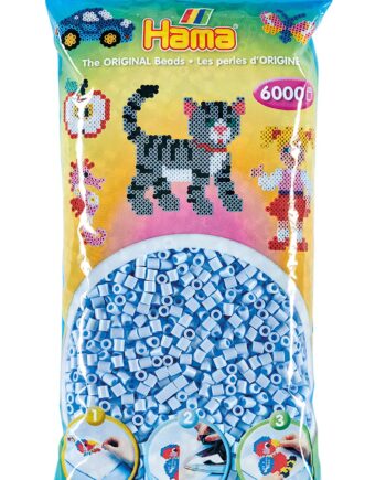 Hama Perler  6000 Stk Pastel Isblå Midi  205-97